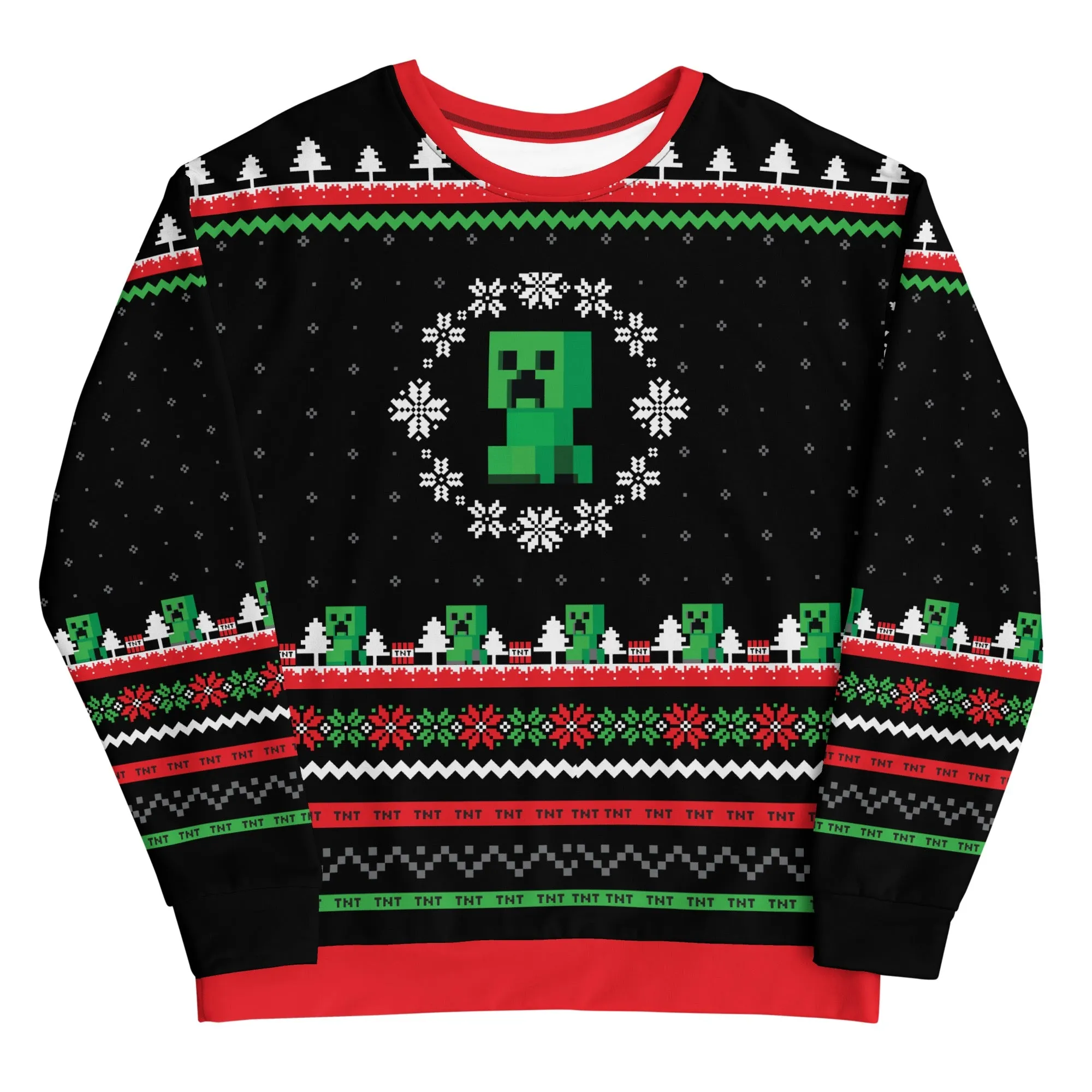 Minecraft Creeper Holiday Sweatshirt