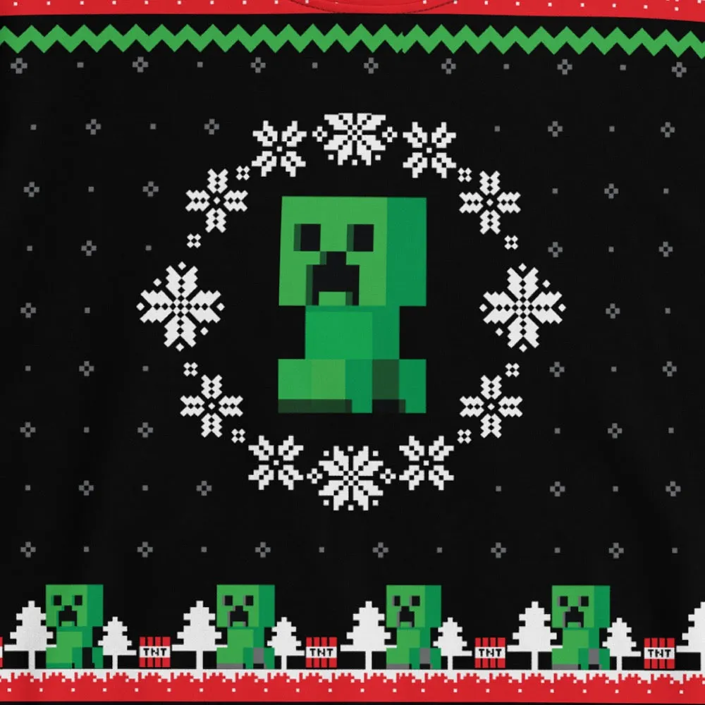 Minecraft Creeper Holiday Sweatshirt