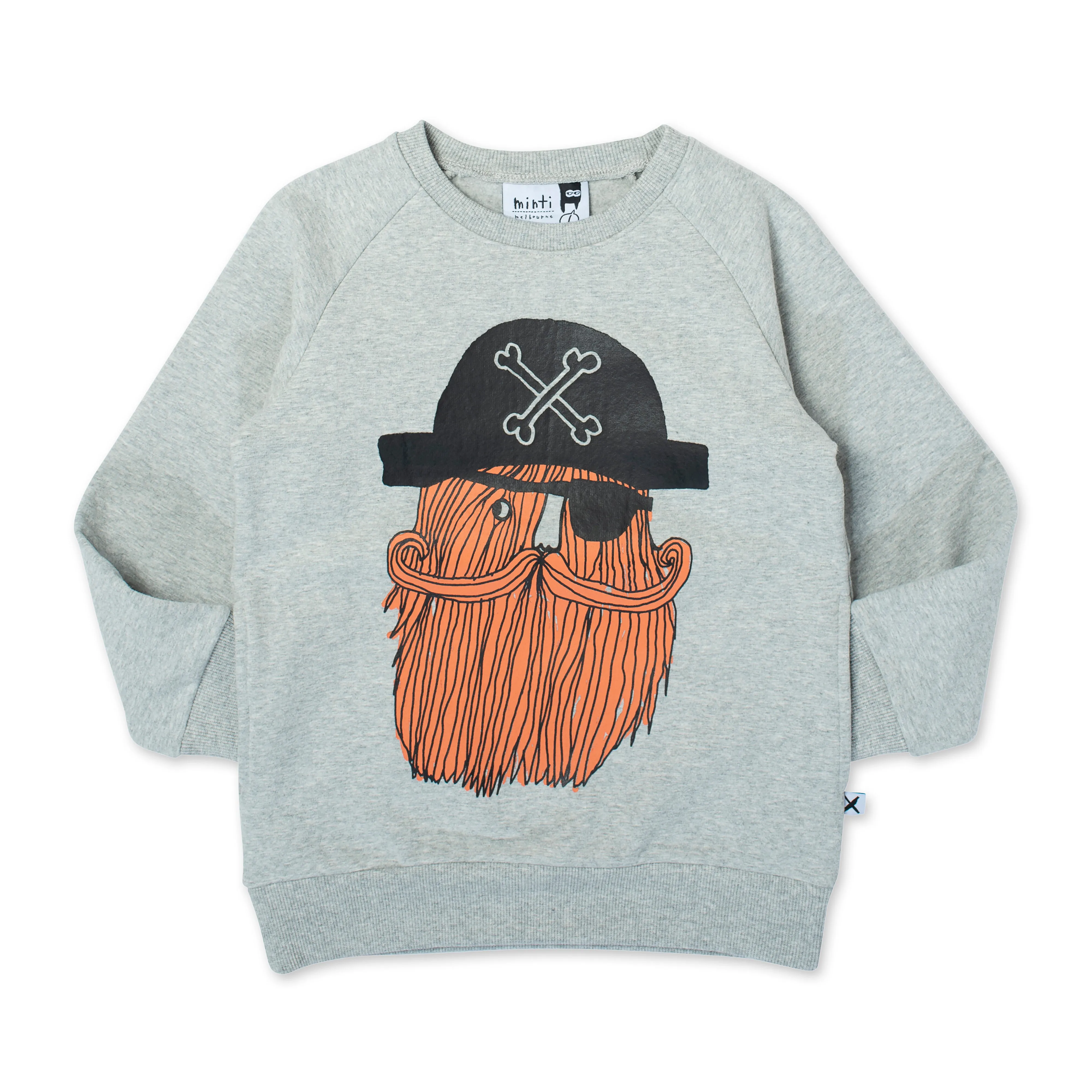 Minti Hairy Pirate Furry Crew - Grey Marle