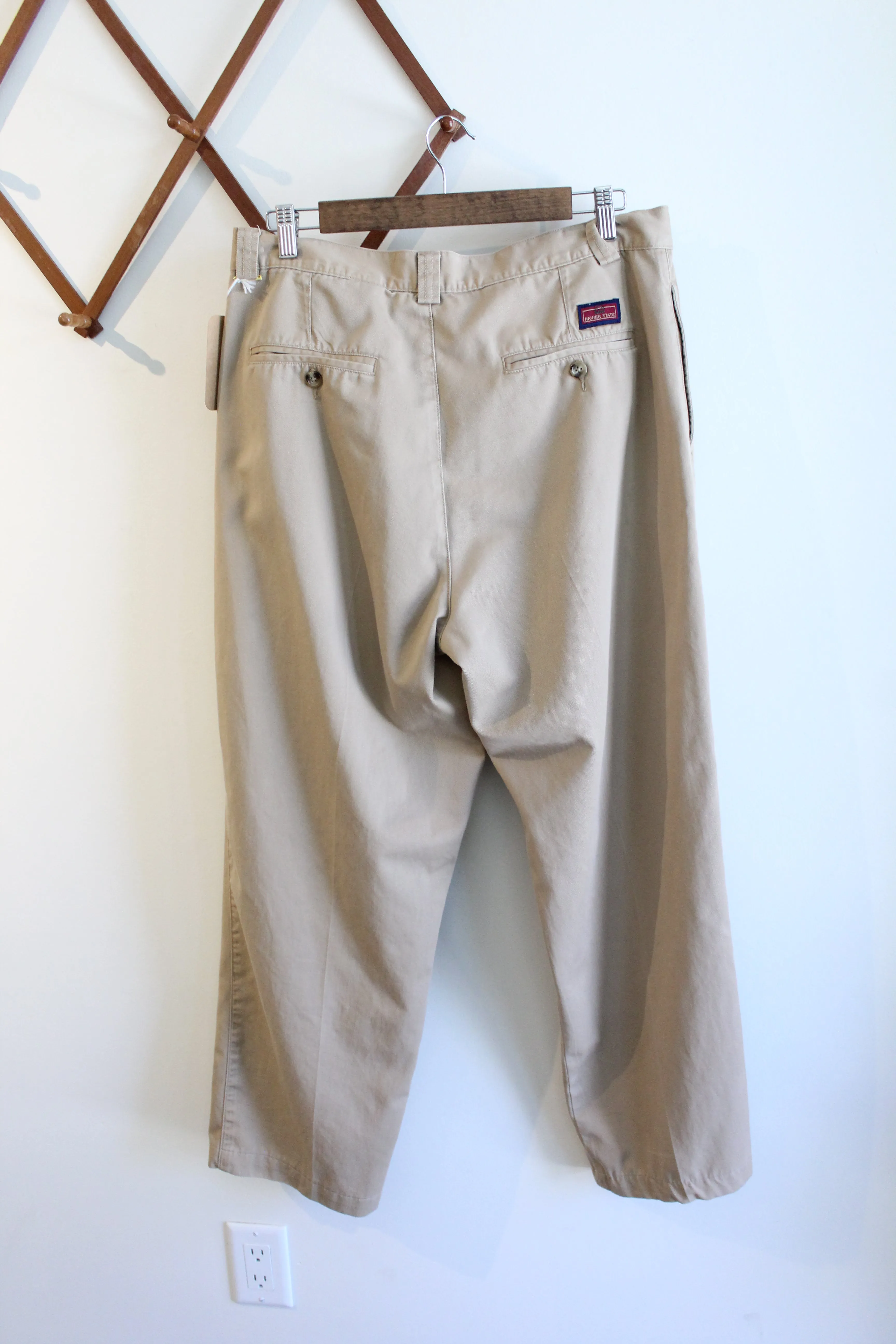 Pleated Khaki Pants