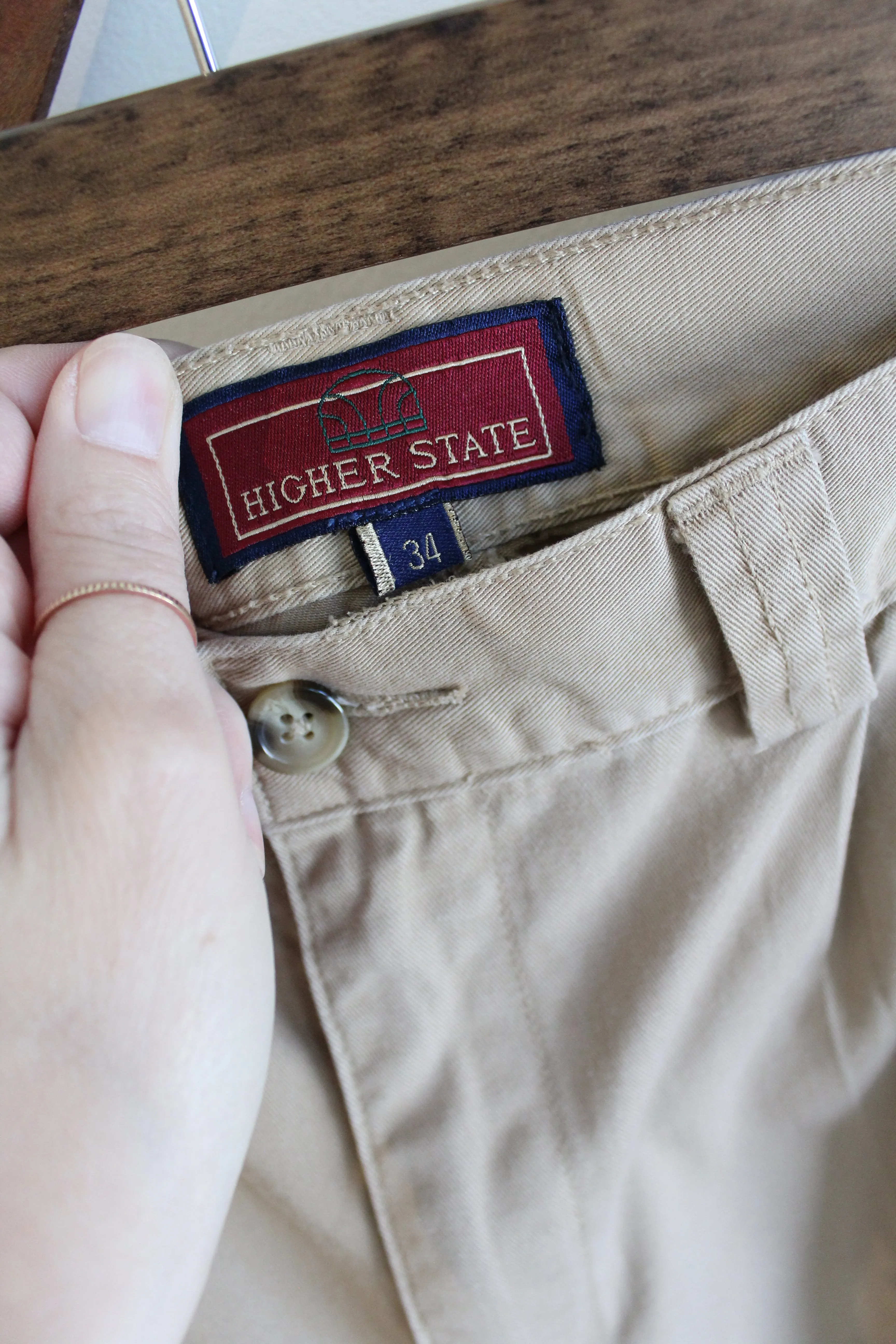 Pleated Khaki Pants