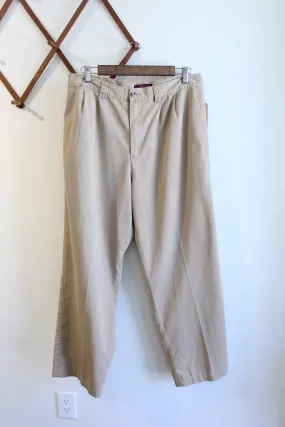 Pleated Khaki Pants