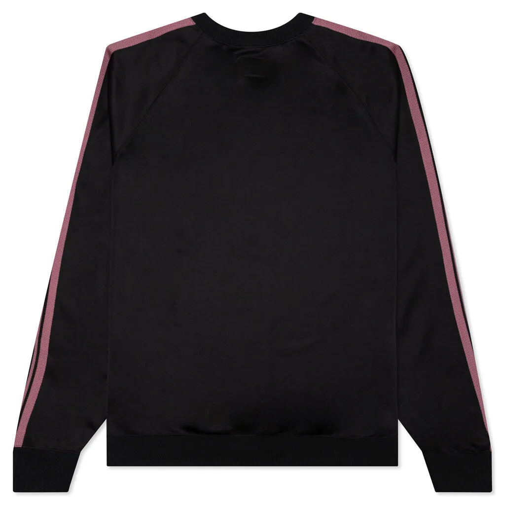 Poly Smooth Track Crew Neck Shirt - Black