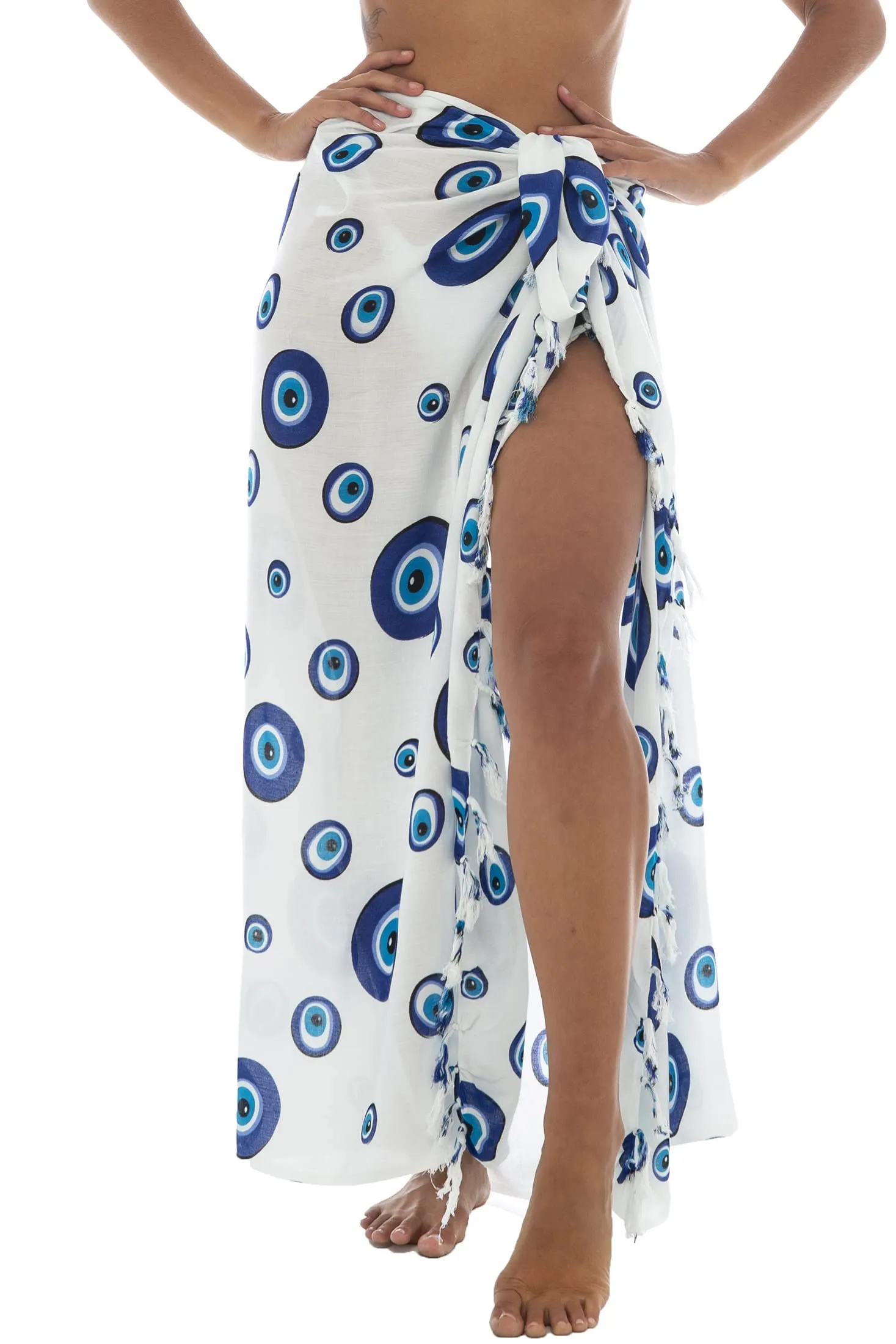 Print Sarong Cover Up Wrap Skirt