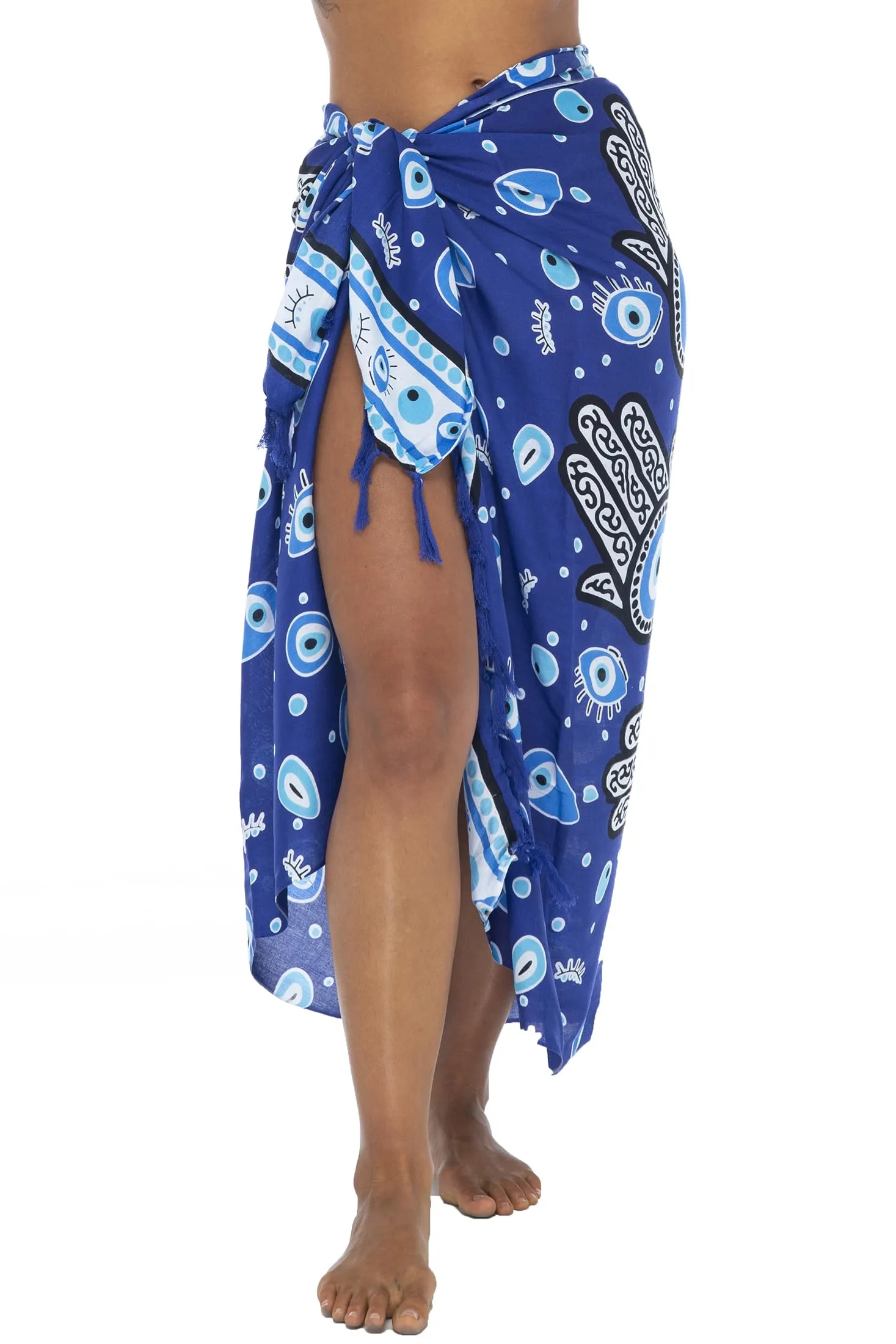 Print Sarong Cover Up Wrap Skirt