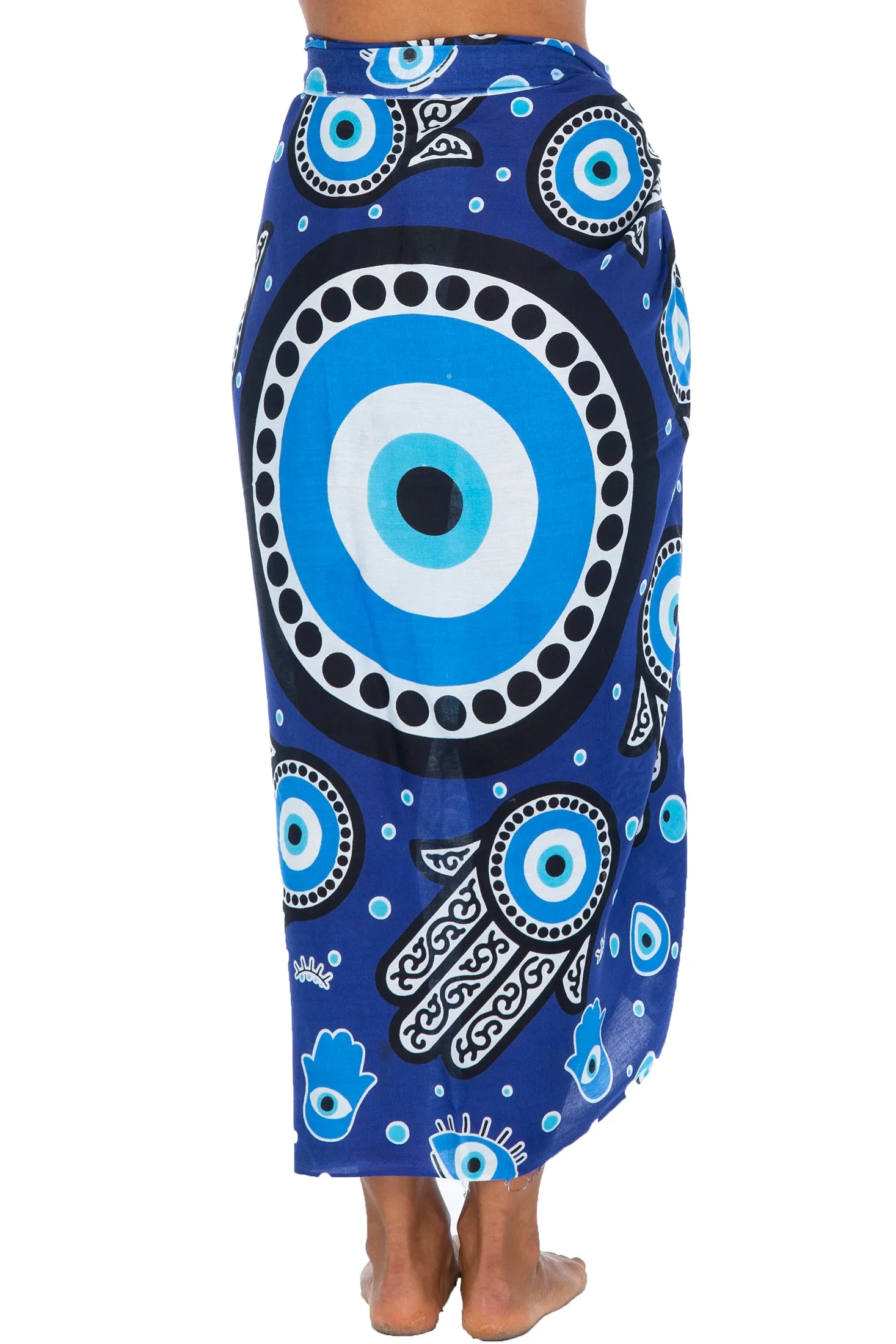 Print Sarong Cover Up Wrap Skirt