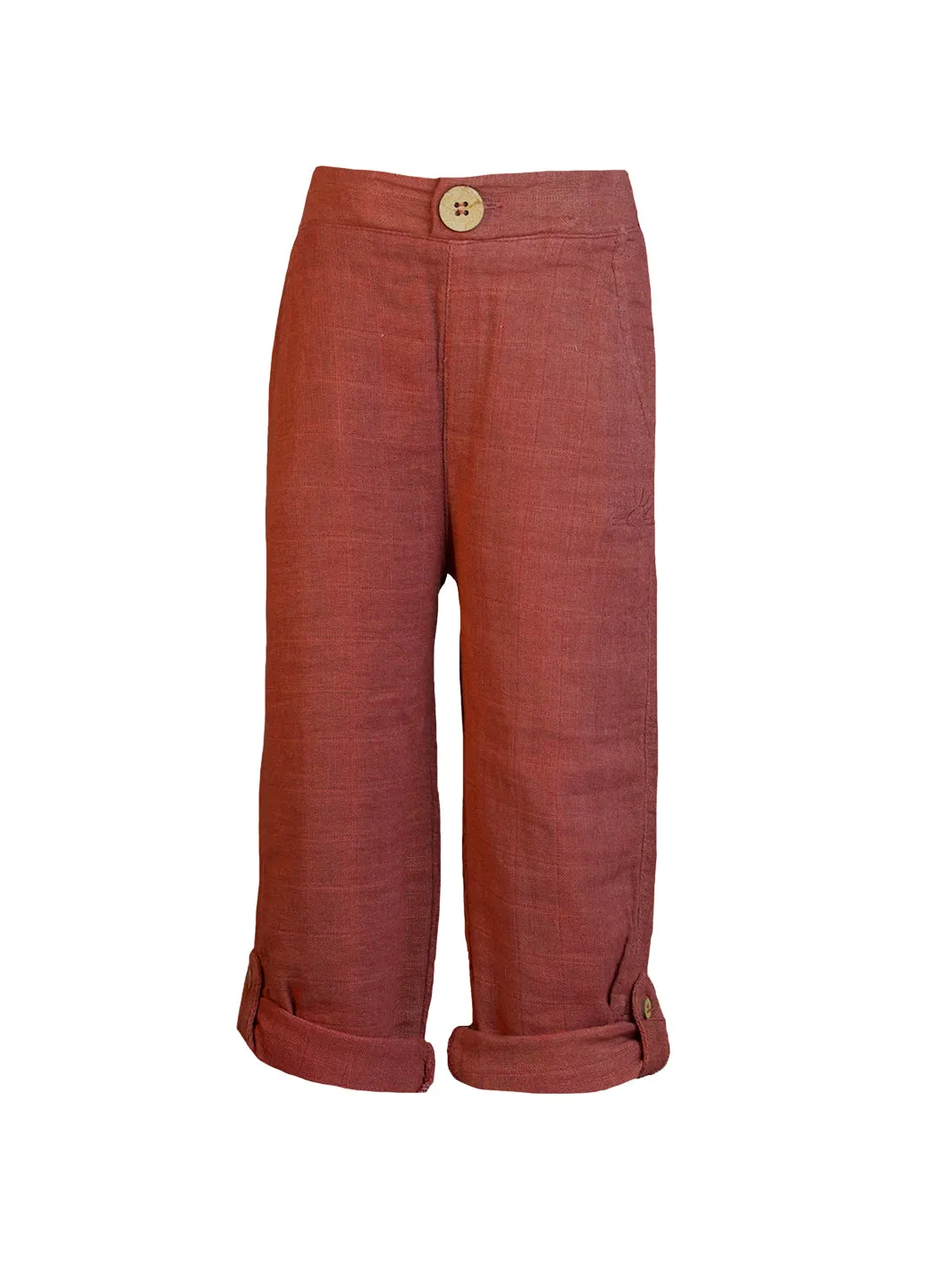 Raja Roll Up Pants - Rust