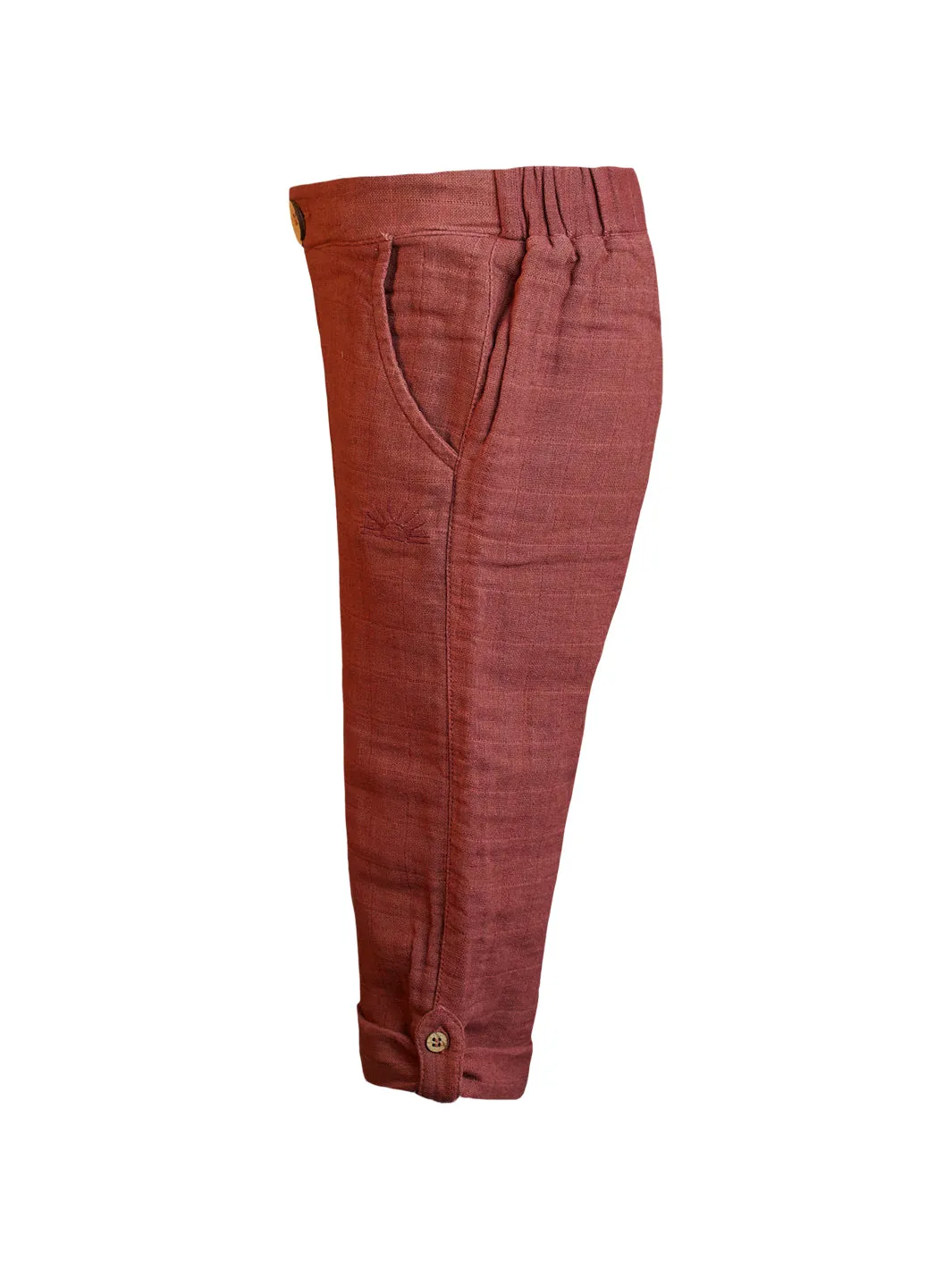 Raja Roll Up Pants - Rust