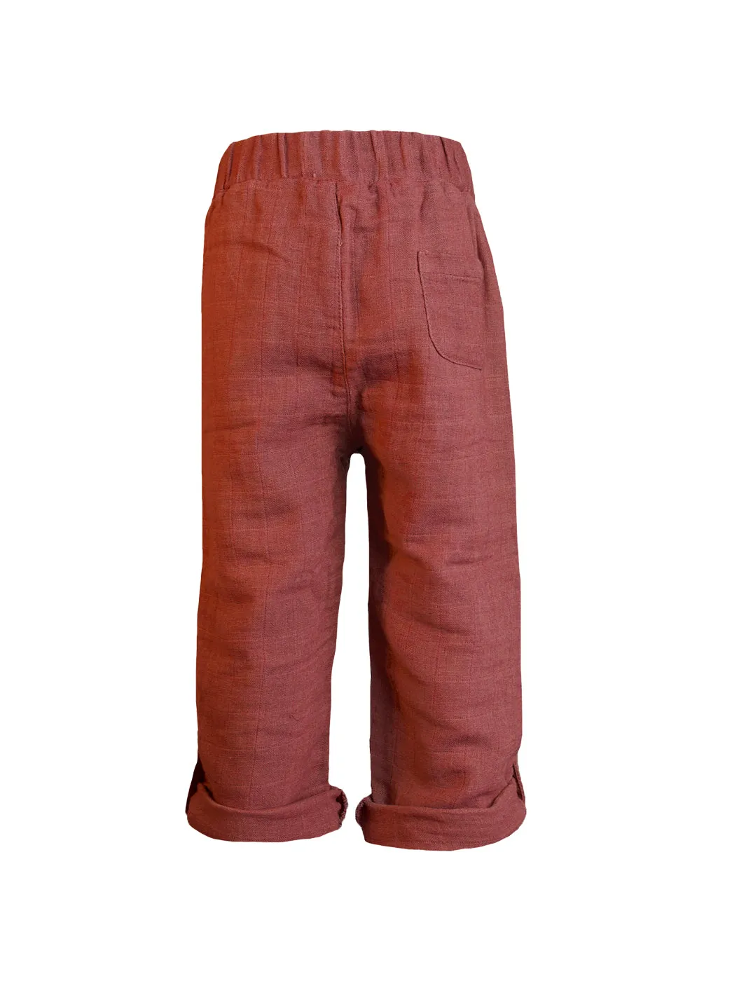 Raja Roll Up Pants - Rust