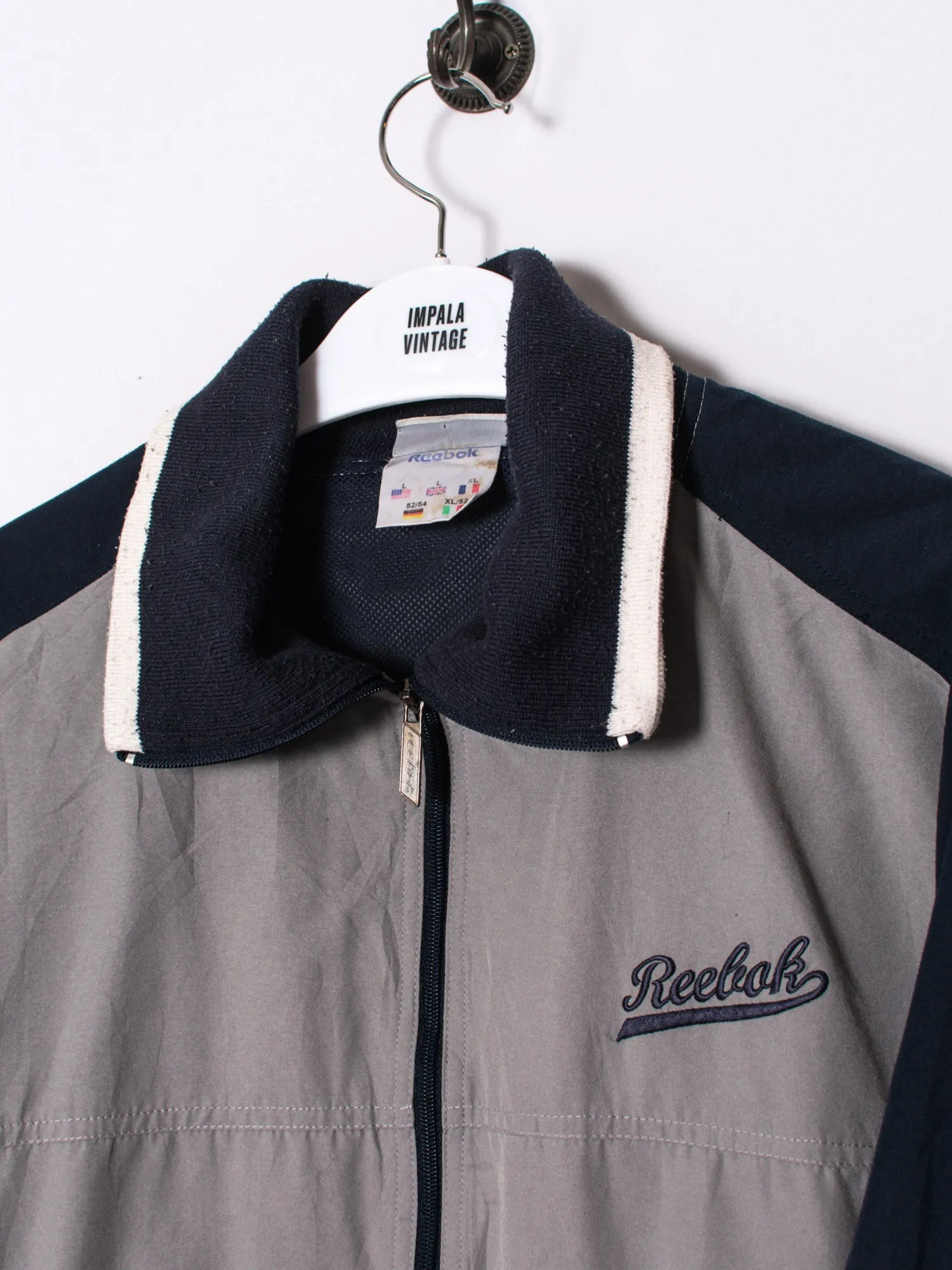 Reebok Grey & Blue Track Jacket