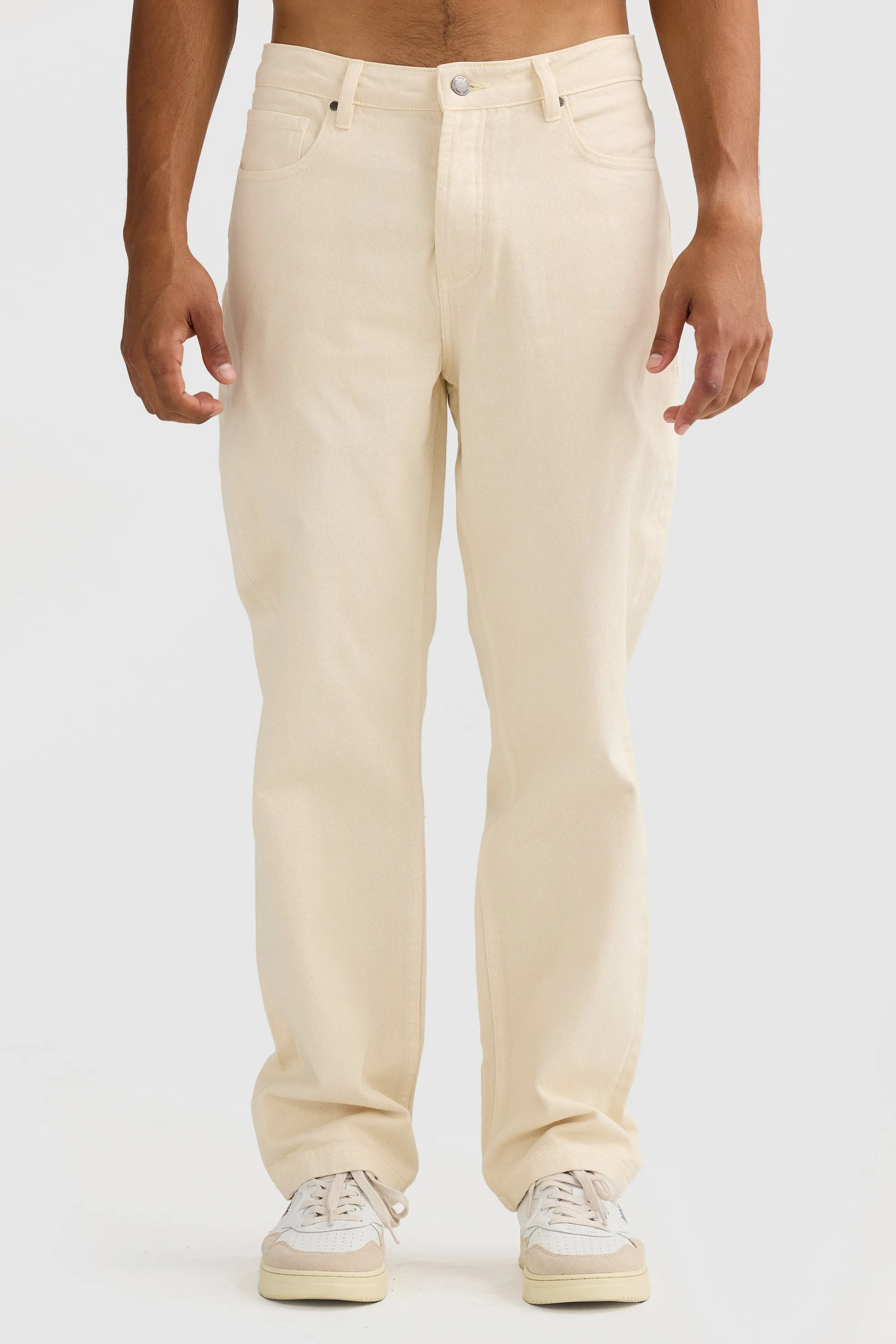 Relaxed Twill Pants Stone