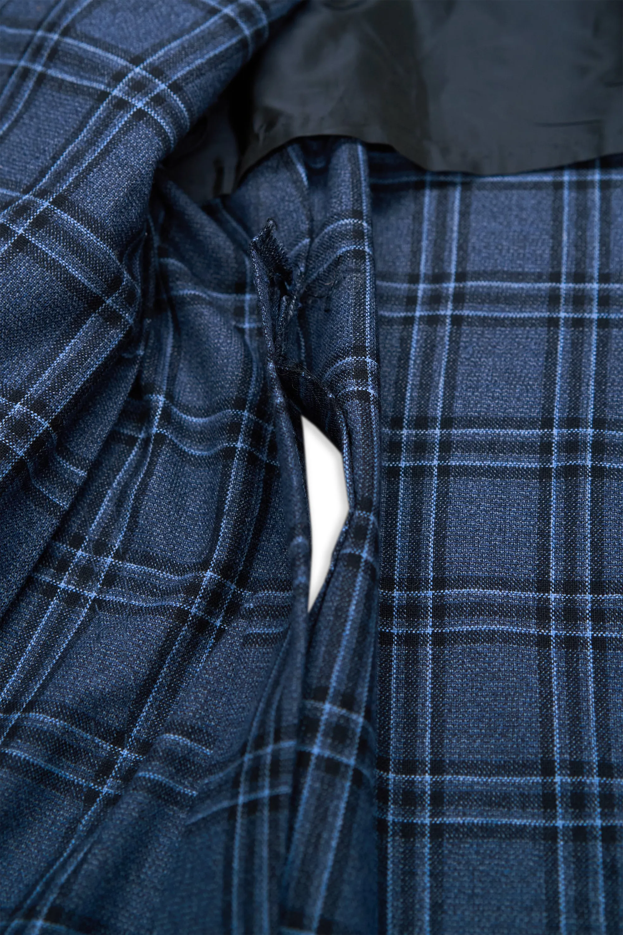 Sciamat Blue Check Wool Sport Coat