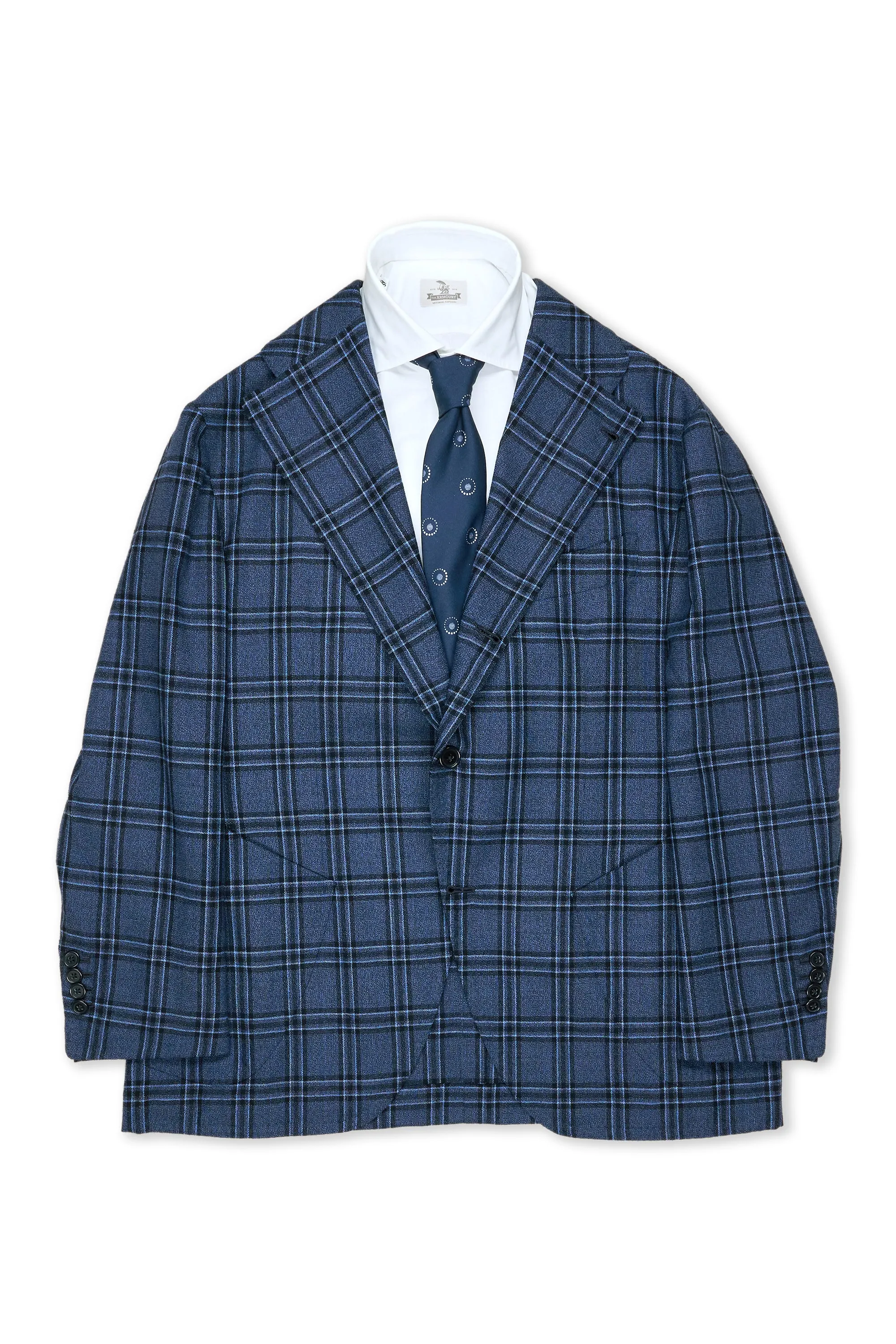 Sciamat Blue Check Wool Sport Coat