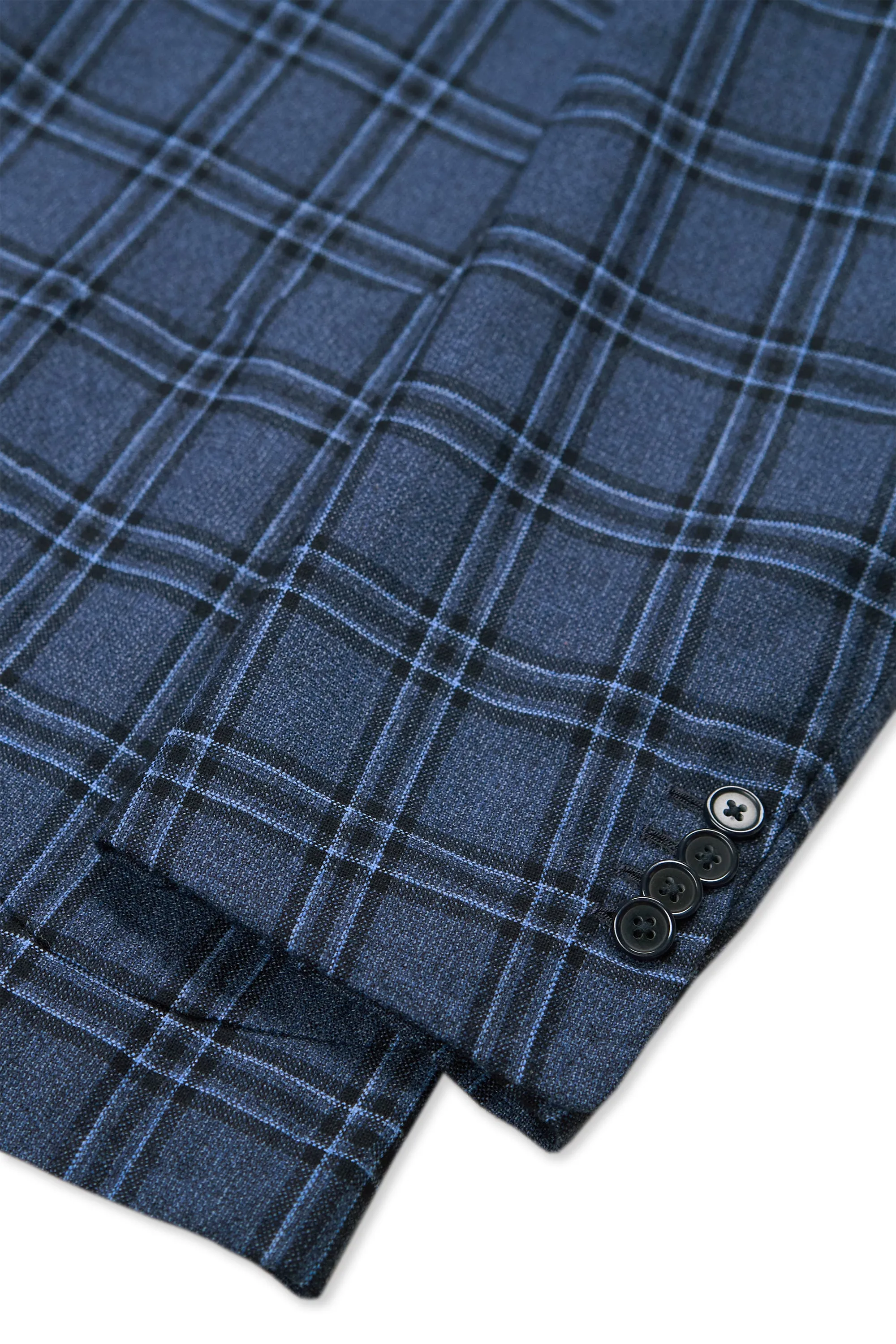 Sciamat Blue Check Wool Sport Coat