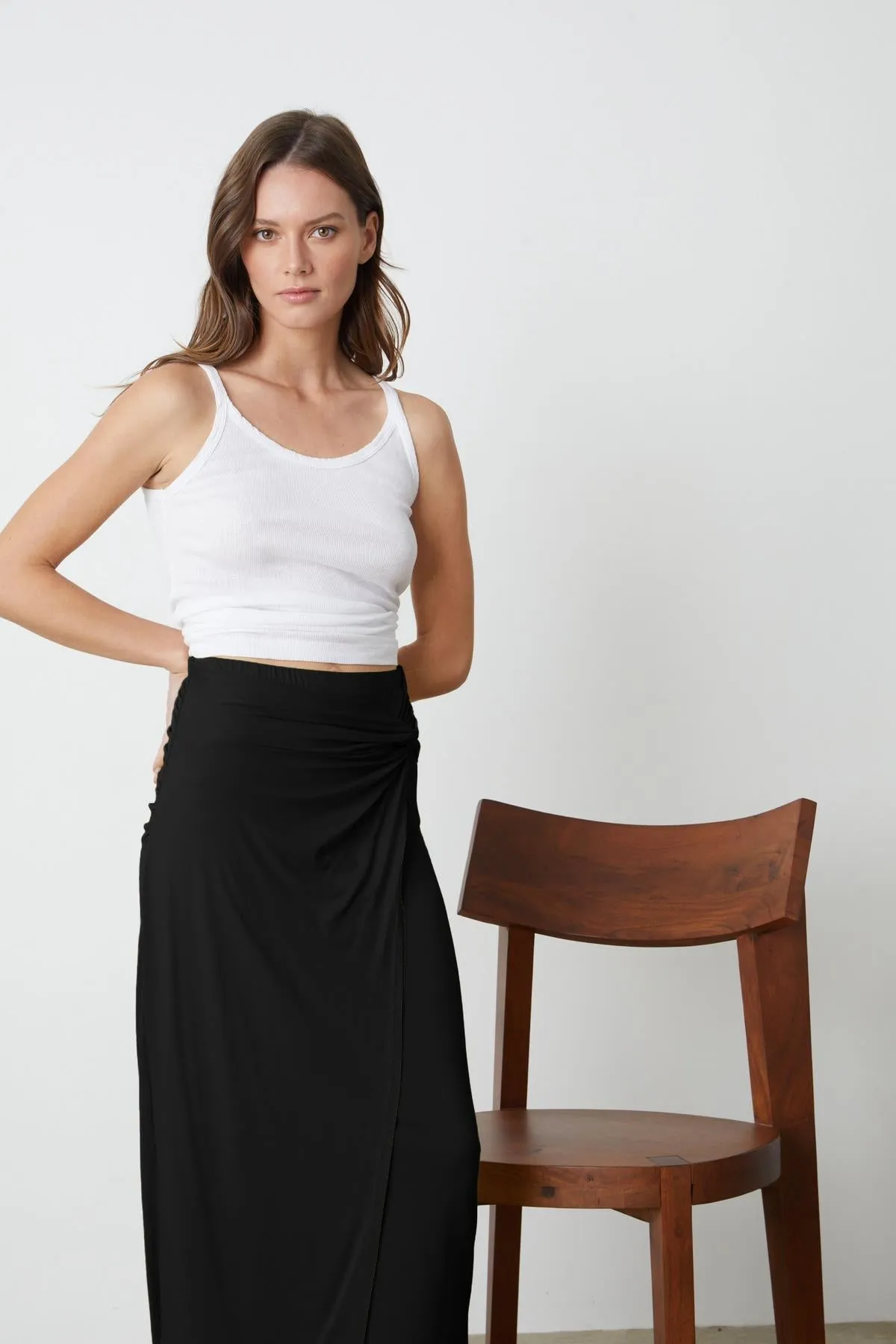 SHAE TWIST FRONT SKIRT