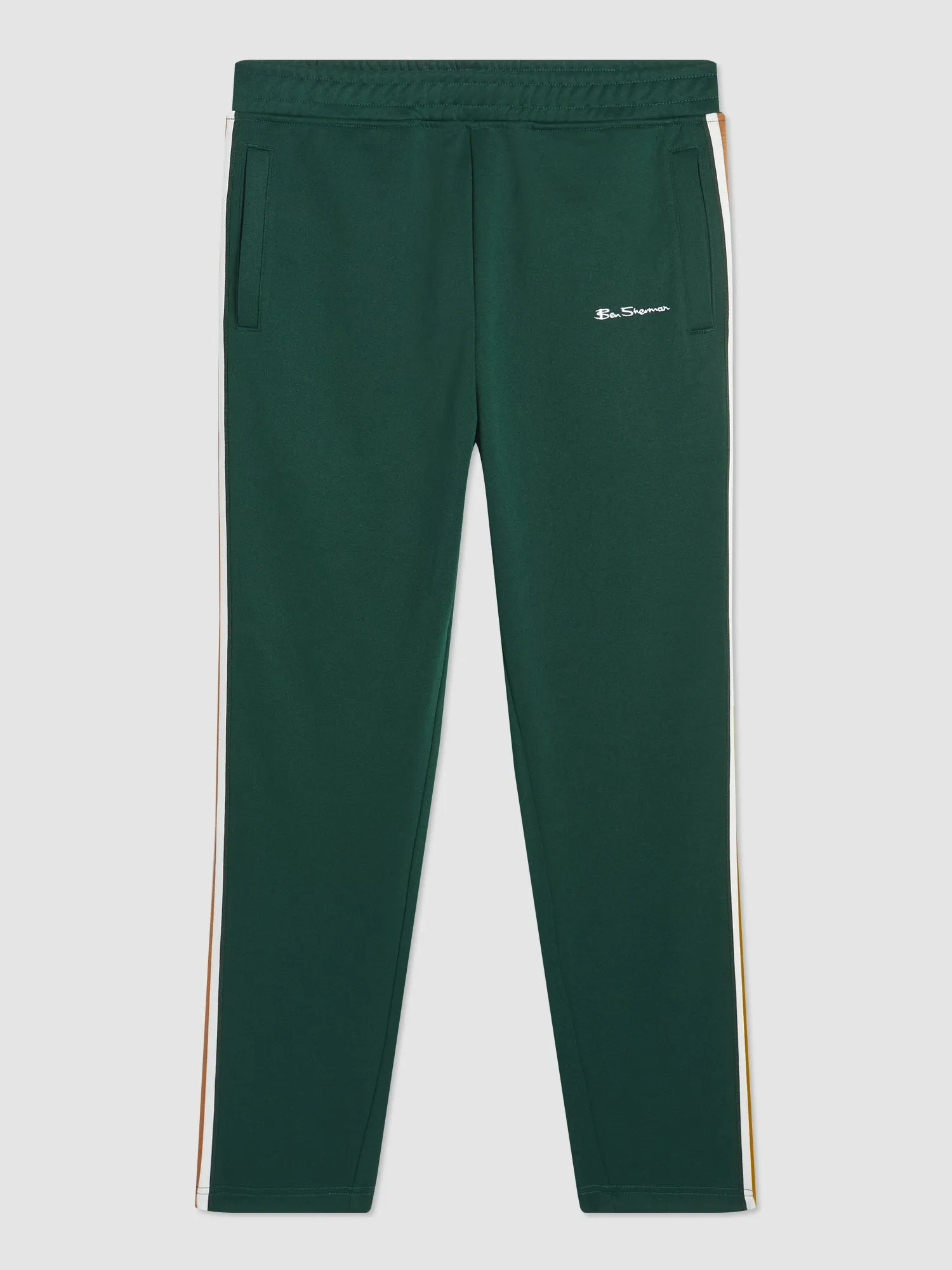 Signature House Taped Track Pant - Dark Green