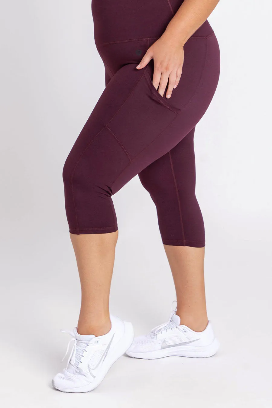 Smart Pocket 3/4 Length Tight - Wine