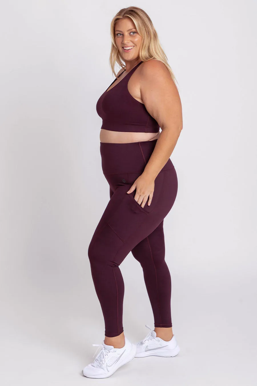 Smart Pocket Full Length Tight - Wine