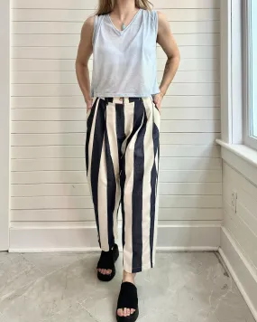 Striped Taper Beach Pants