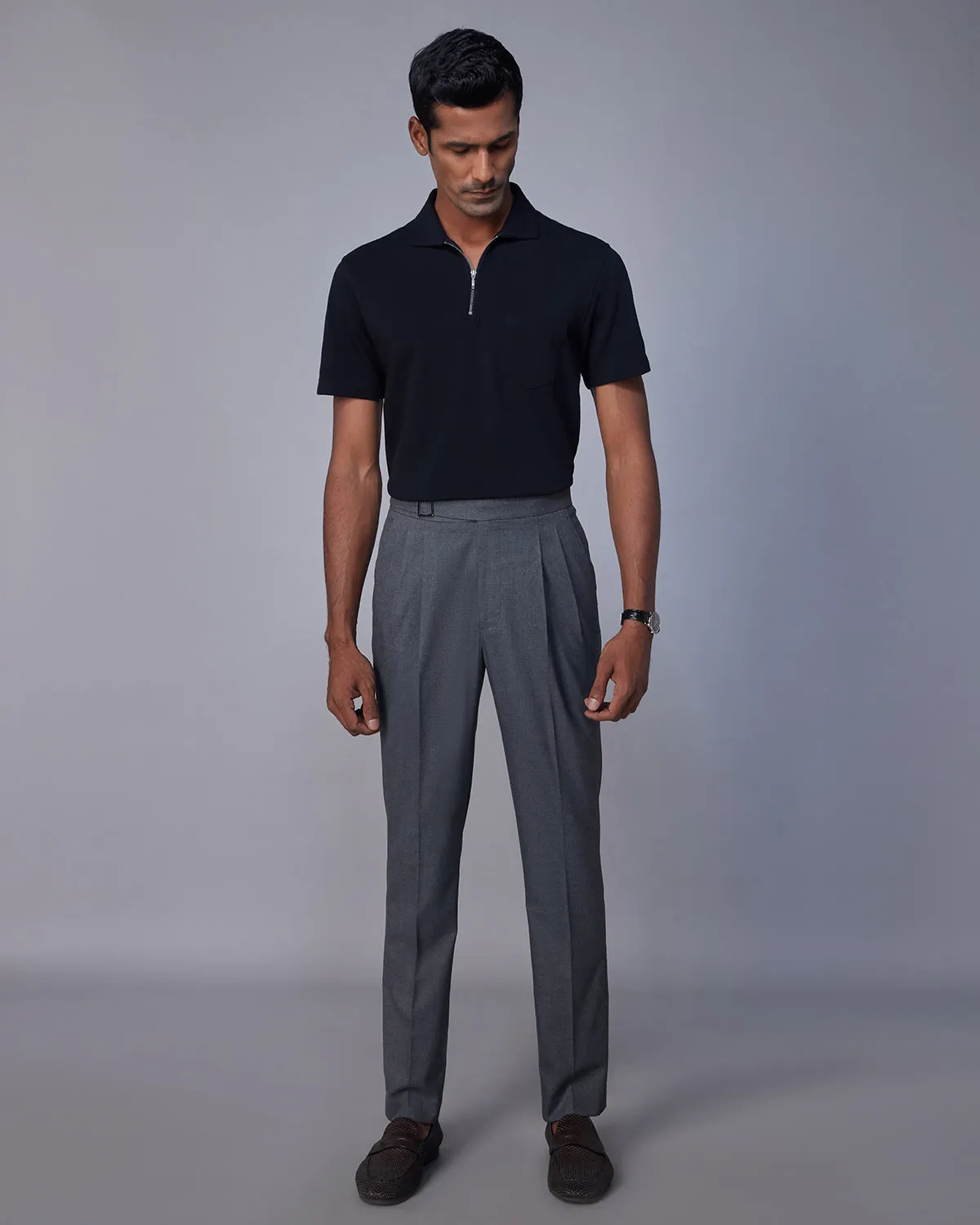 Verve Neapolitan Dress Pants - Grey