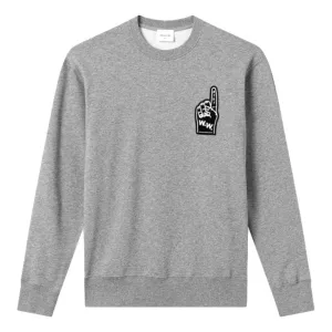 WOOD WOOD HUGH SWEATSHIRT -GREY